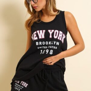 חליפת גופיה NEW YORK שחור