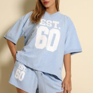 חליפת שרוול קצר 60 תכלת