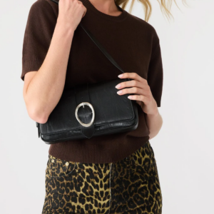 תיק יד לנשים BCELENA בשחור כסוף