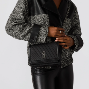 תיק צד לנשים BALIZE בשחור כסוף