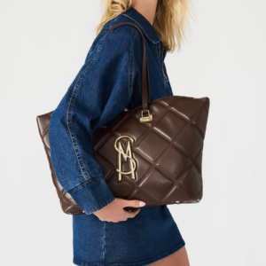 תיק יד גדול לנשים BVUSE בחום זהב