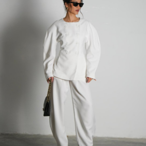 חליפת אופיליה-לבן