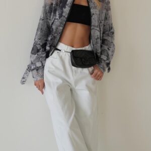 עליונית STYLE PRINT שחור לבן ANTIGO 60178