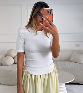 חולצה כריות לבן