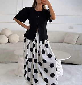 מכנסי בלון פרינט נקודות