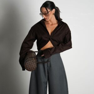 חולצת טויה חום כהה