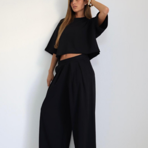 חליפת פרנץ טרי פנסים שחור