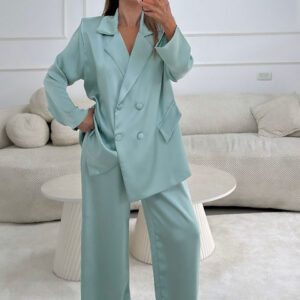 חליפת סאטן ליאן מנטה